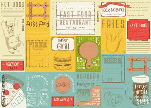 Fast Food Restaurant Placemat