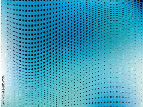 Abstract monochrome halftone pattern. Futuristic panel. Gunge dotted backdrop with circles, dots, point. 