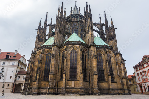 St. Vitus Cathedral, Roman Catholic cathedral, in Prague Castle and Hradcany, Czech Republic