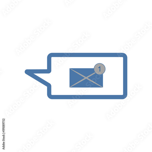 Vector illustration, icon, email, message. © zhdanovdi