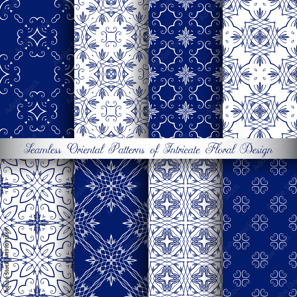 Blue Arabesque Patterns Blue Arabesque Patterns