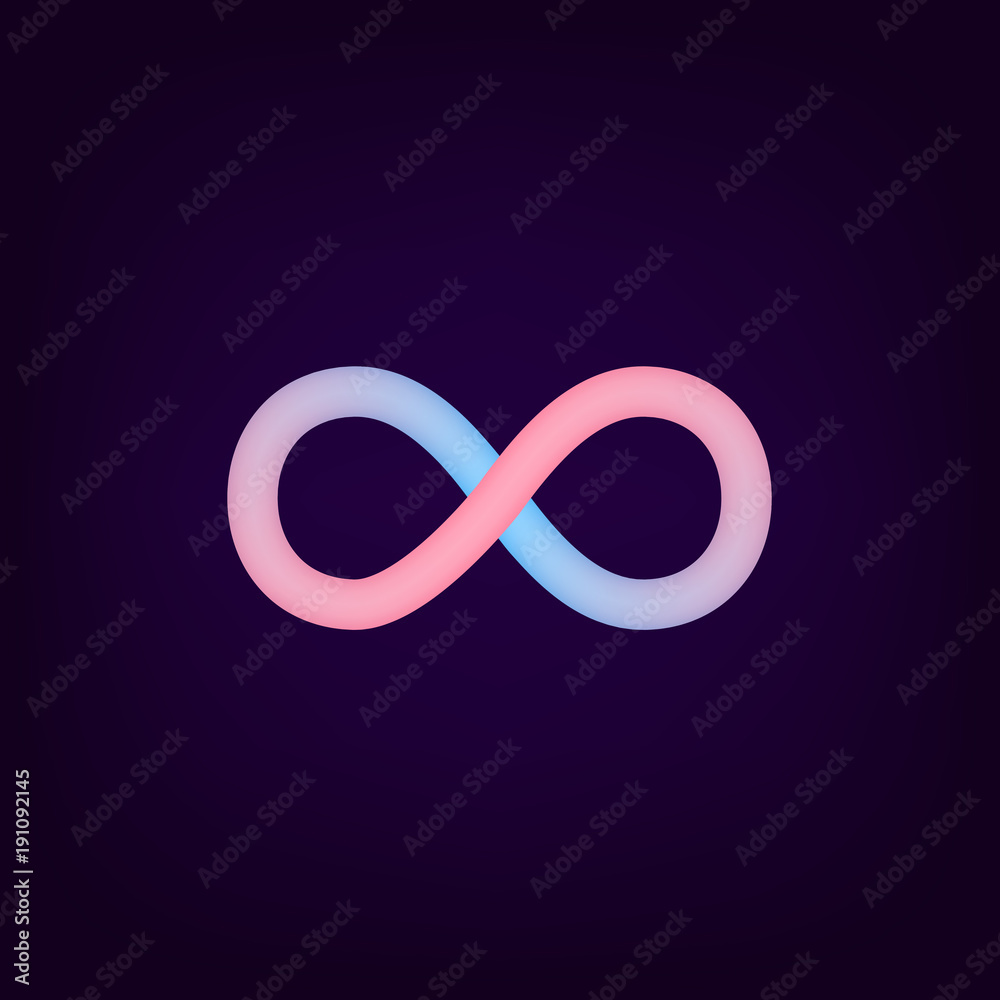 Vector Infinity Symbol Icon. Logo Template. Loop design. Loop in infinity shape Vector Infinity Symbol Icon. Logo Template. Loop design. Loop in infinity shape