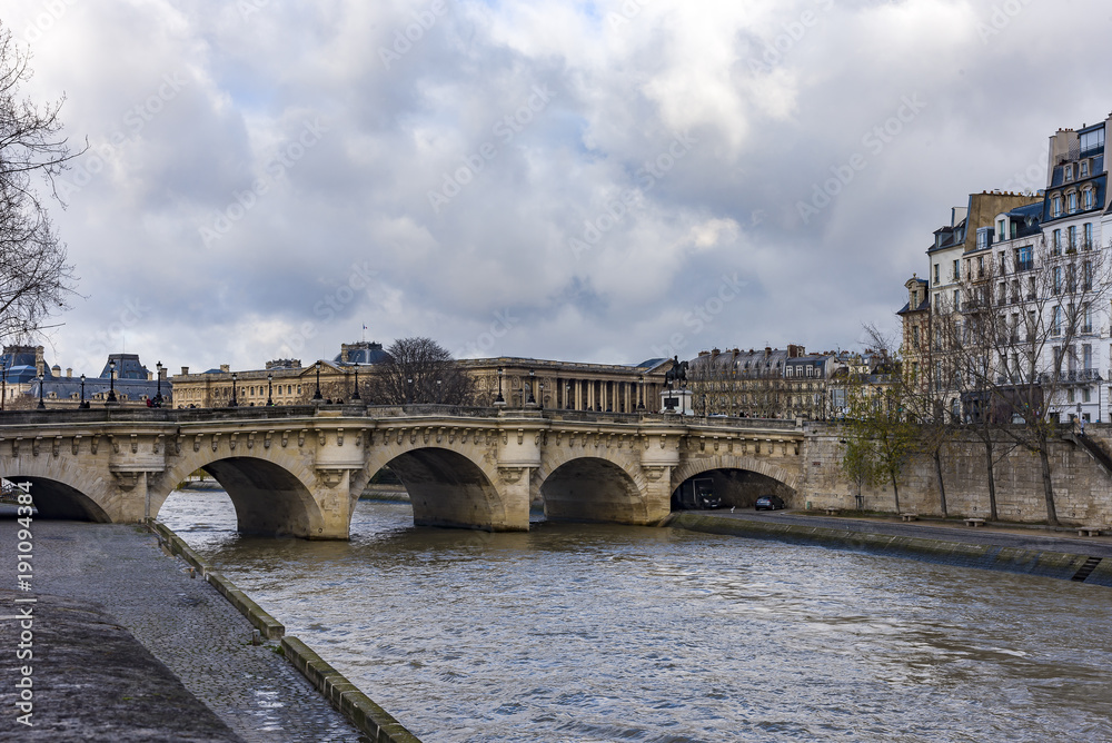 Obraz premium paris seine river