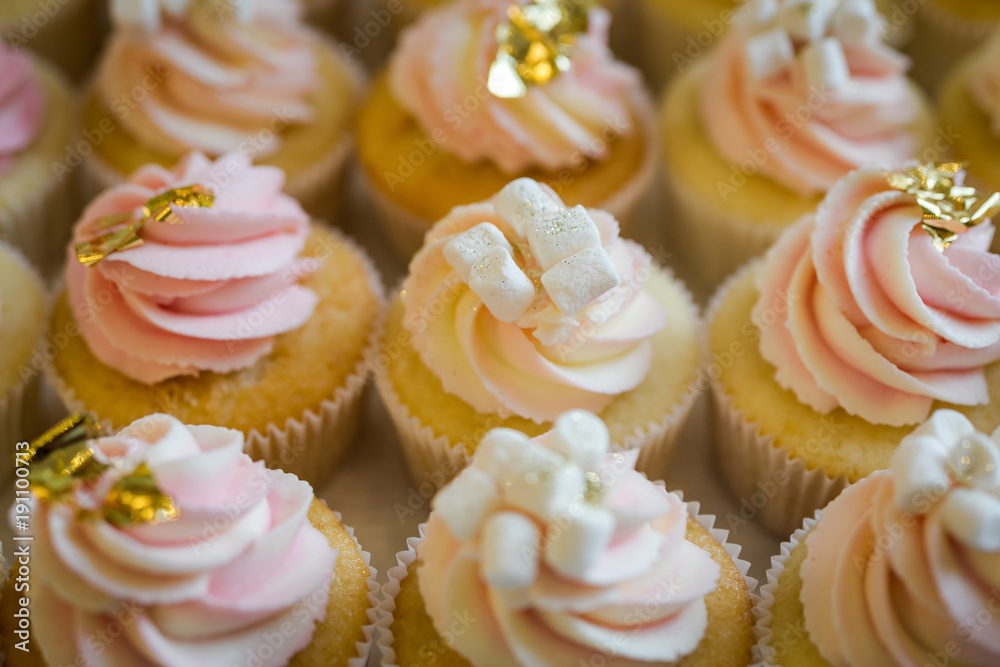 candy bar decorated by delicious sweet buffet with cupcakes and other desserts/candies,happy birthday concept candy bar decorated by delicious sweet buffet with cupcakes and other desserts/candies,happy birthday concept