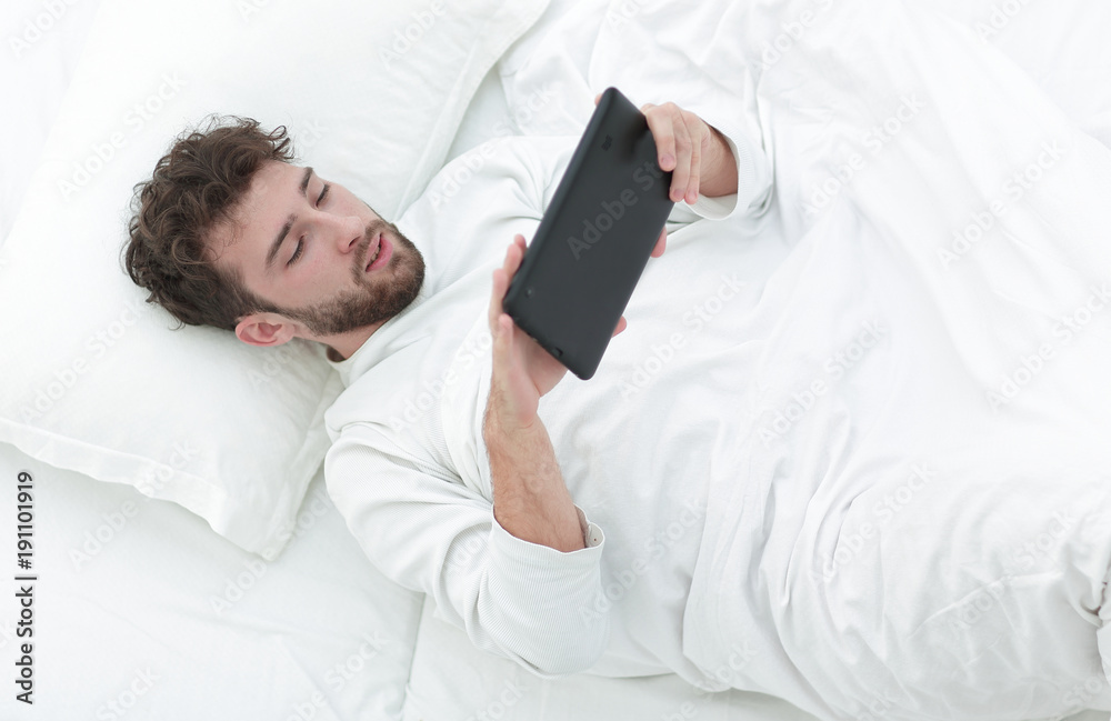 background image . man working with digital tablet. background image . man working with digital tablet.