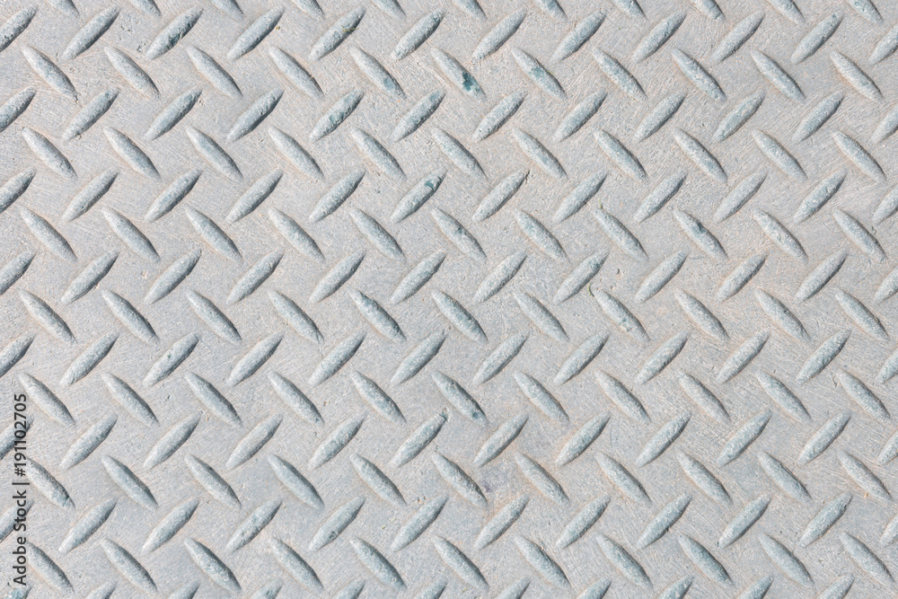 Detailed view on a structured grey metal ground plate Detailed view on a structured grey metal ground plate
