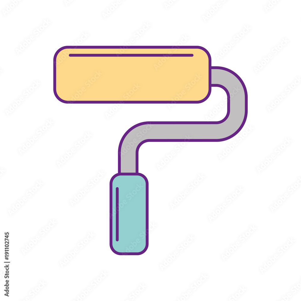 paint roller isolated icon vector illustration design paint roller isolated icon vector illustration design