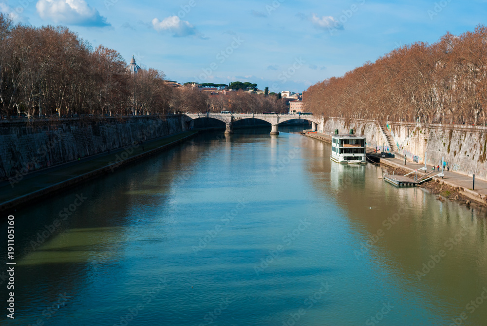 The Tiber river