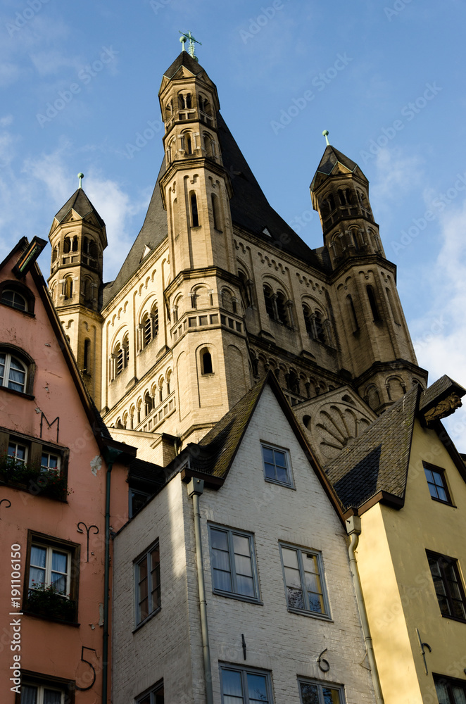 Romanische Kirche Groß Sankt Martin in Köln