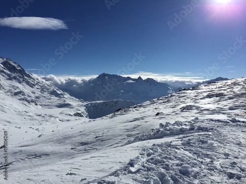 Wallpaper Mural sunny day on the ski slope  Torontodigital.ca