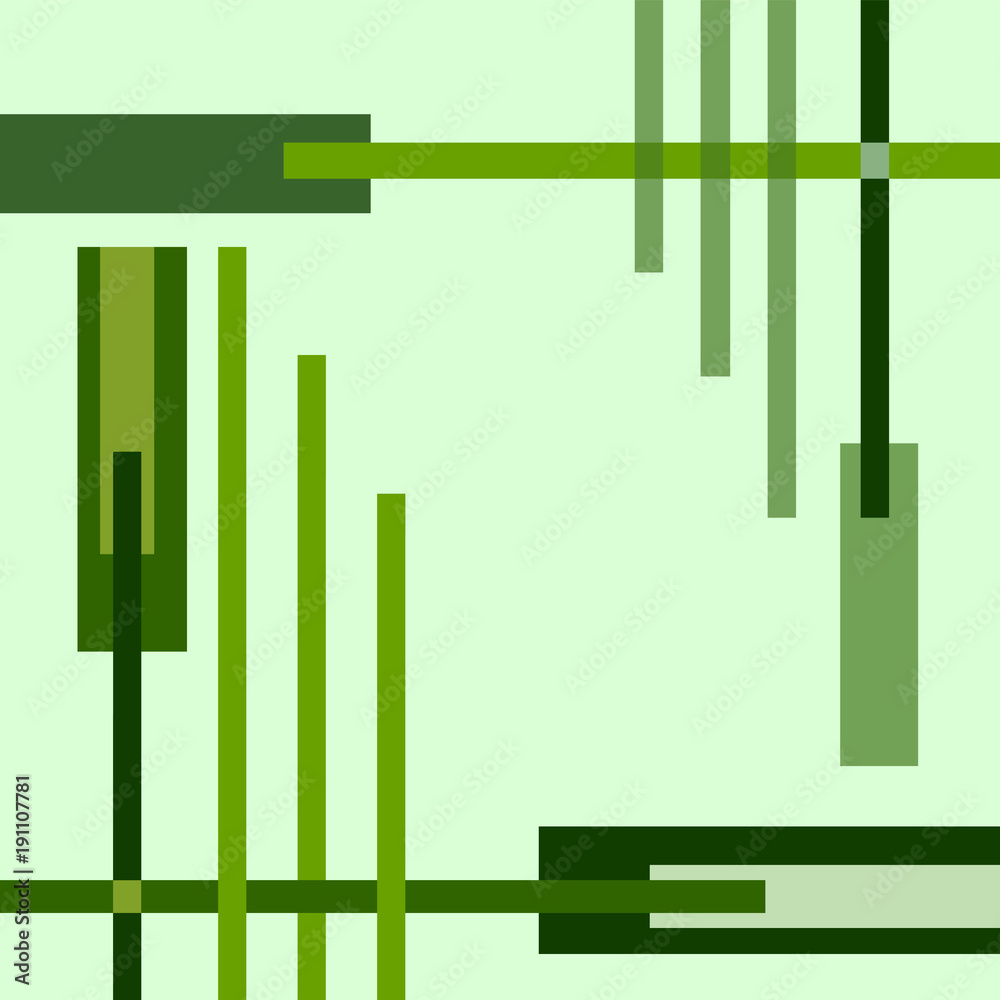 Green geometric vector background with bright cross strips. Abstract template for conceptual design. EPS10 illustration Green geometric vector background with bright cross strips. Abstract template for conceptual design. EPS10 illustration