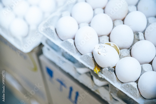 eggs in egg tray photo