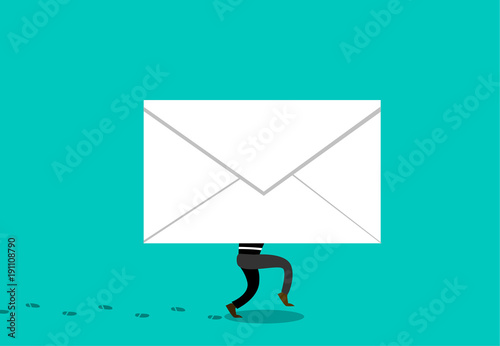 Thief hide in Phishing Mail to hacking, vector