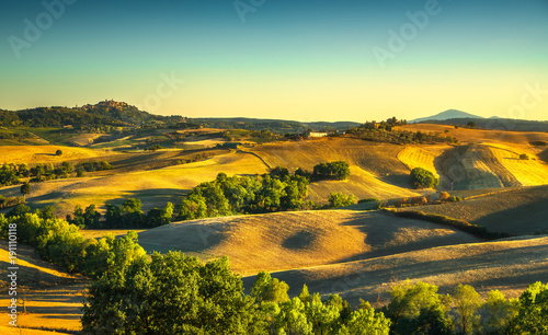 Tuscany summer, Montepulciano medieval village. Siena, Italy