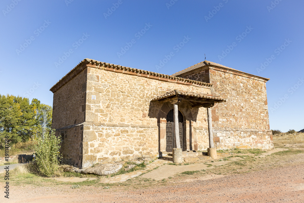 la Soledad hermitage in Romanillos de Atienza, province of Guadalajara, Castile-La Mancha, Spain
