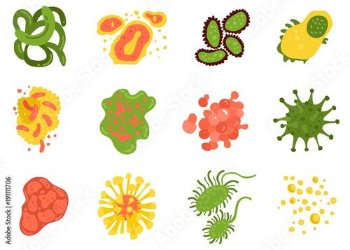 Viruses And Bacteria Set