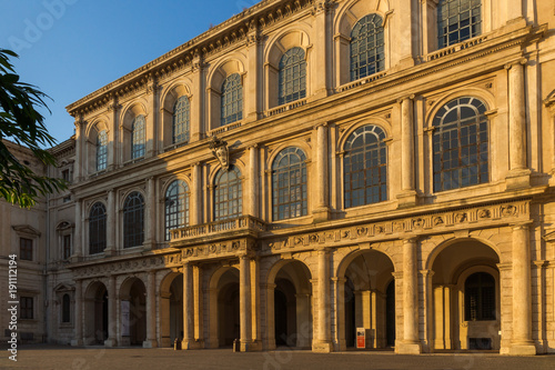 Sunset view of Palazzo Barberini - National Gallery of Ancient Art in Rome, Italy © Stoyan Haytov