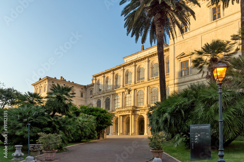 Sunset view of Palazzo Barberini - National Gallery of Ancient Art in Rome, Italy © Stoyan Haytov