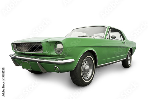 Green Classic Car