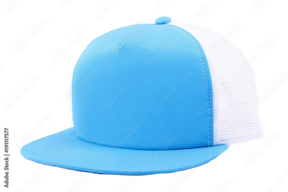 Fototapeta premium Blue cap, baseball cap, Cap isolated white background