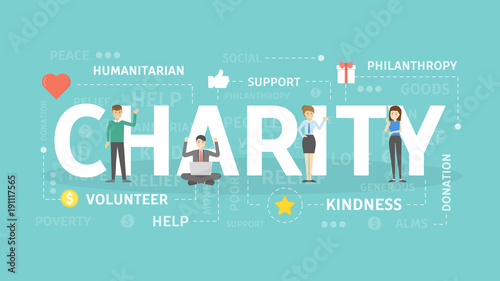Charity concept illustration.