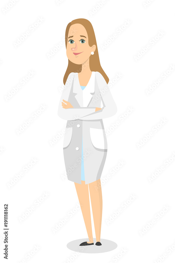 Isolated doctor on white. Isolated doctor on white.