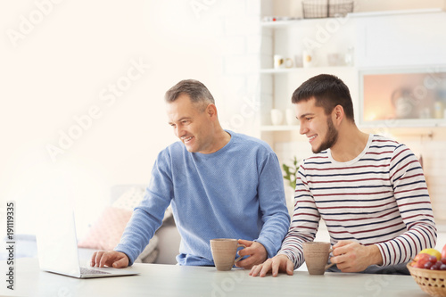 Mature man spending time wi...