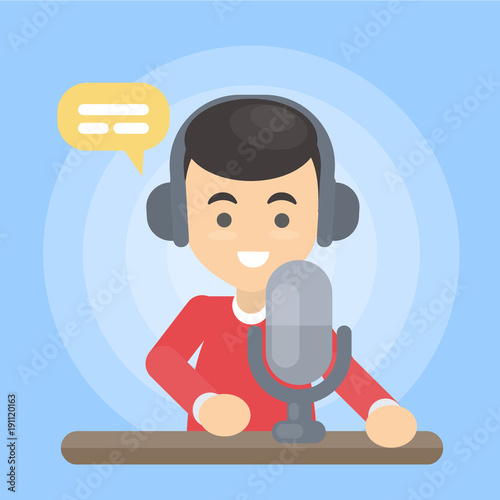 Radio show presenter.