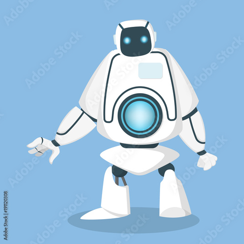 Future robot isolated.