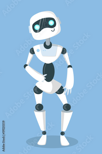 Future robot isolated.