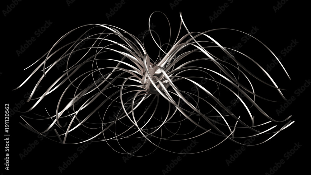 Silver shape. 3d illustration, 3d rendering. Silver shape. 3d illustration, 3d rendering.