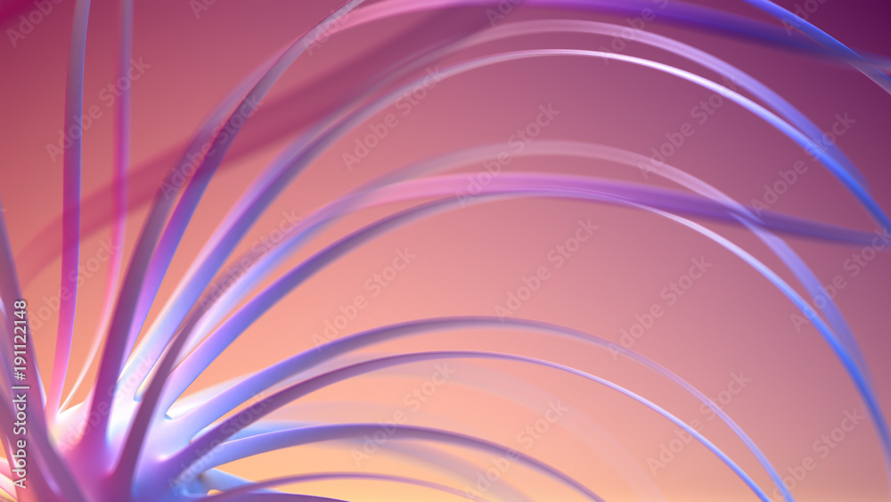 Fototapeta premium Abstract background shape. 3d illustration, 3d rendering.