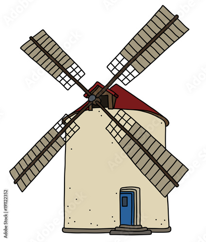 The old strone windmill