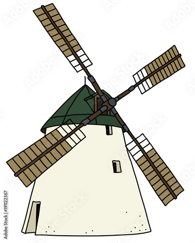 The old strone windmill