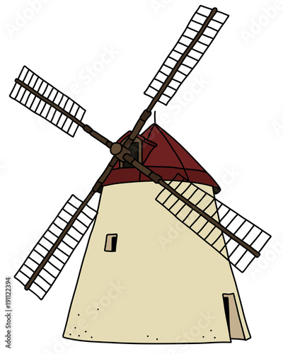 The old strone windmill