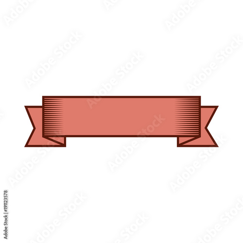 ribbon decorative frame icon vector illustration design