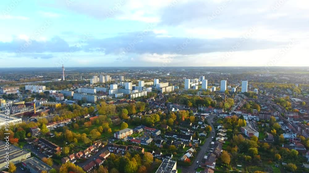 Ville de Mons En Baroeul - Nord - France - Vue par drone - Vue aérienne