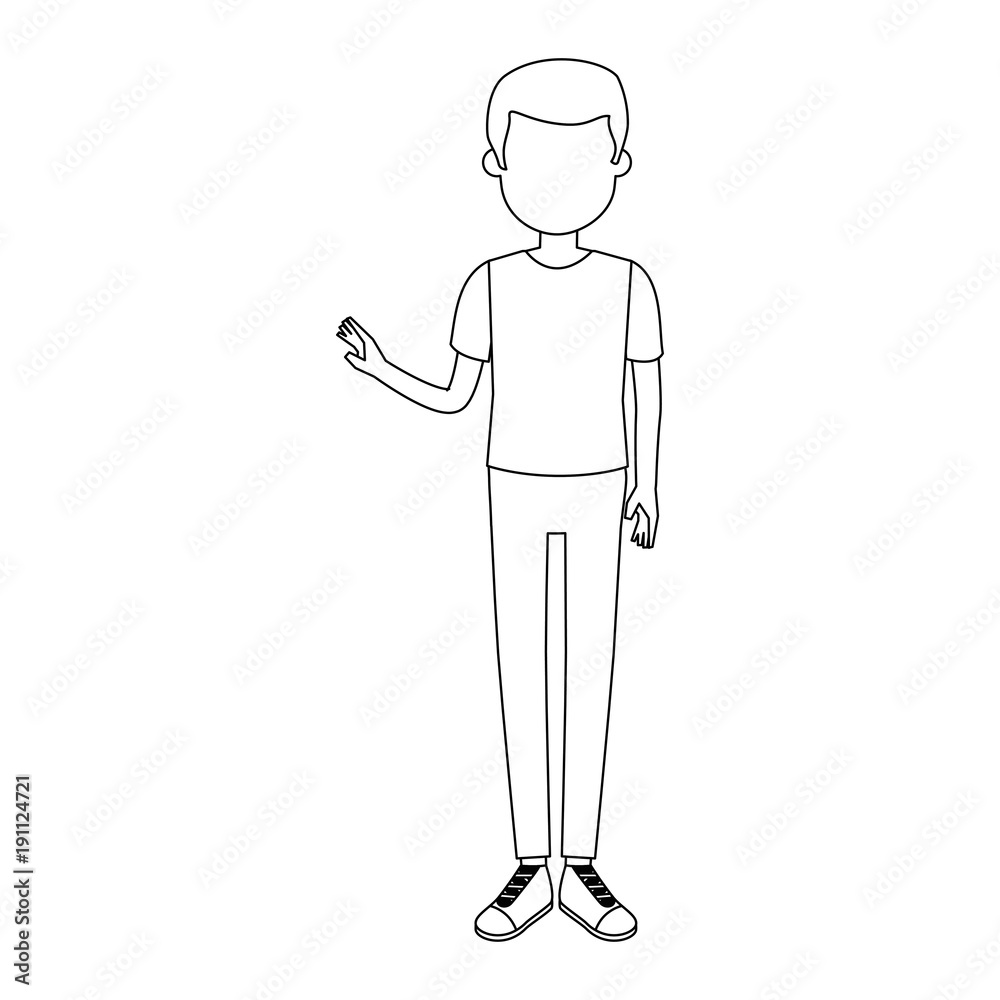 young man avatar character vector illustration design young man avatar character vector illustration design