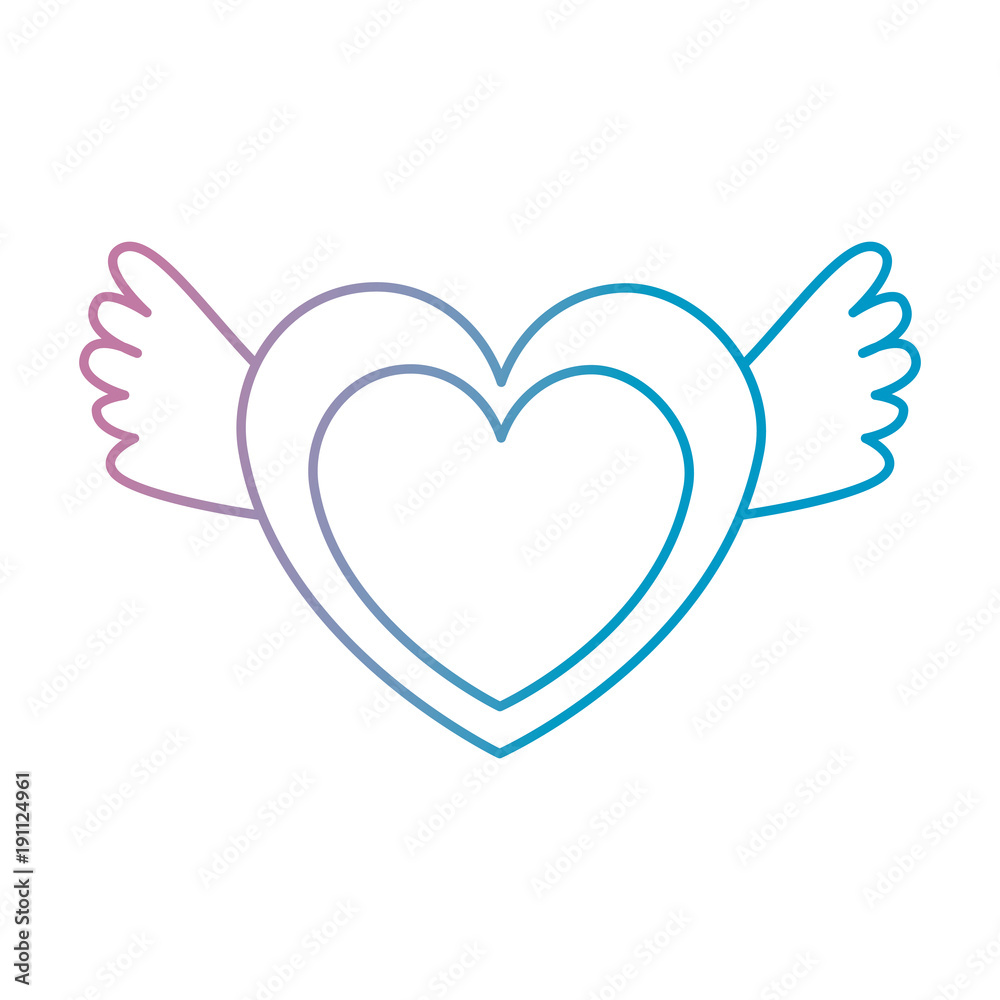 heart love with wings vector illustration design heart love with wings vector illustration design
