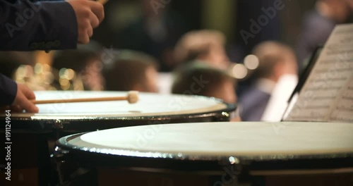 musician playing kettledrum
