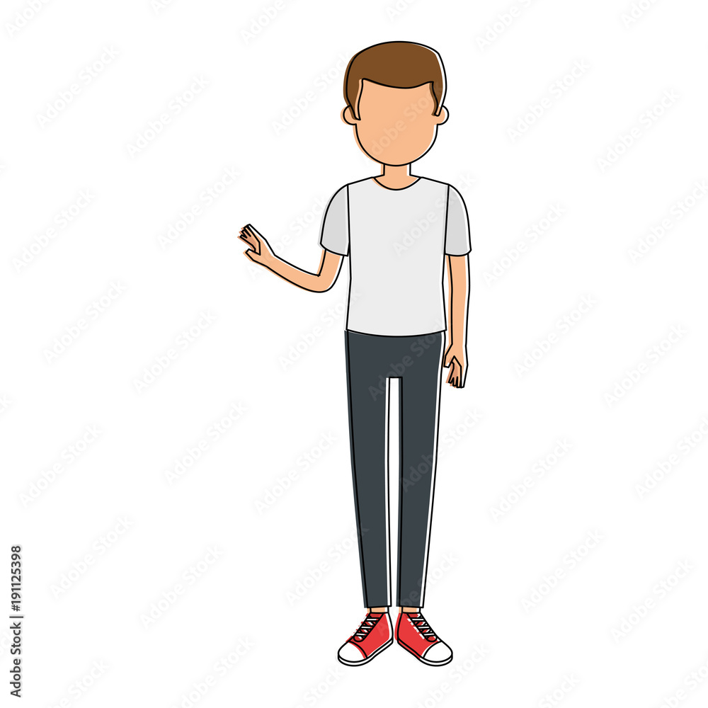 young man avatar character vector illustration design young man avatar character vector illustration design