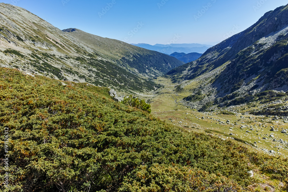 Amazing Landscape with green hills, Pirin Mountain, Bulgaria