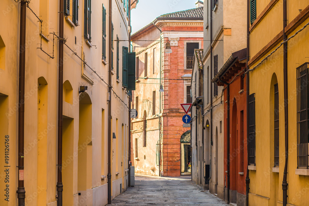 street of Italian town