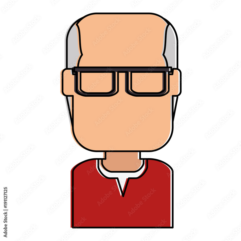 old man avatar character vector illustration design old man avatar character vector illustration design