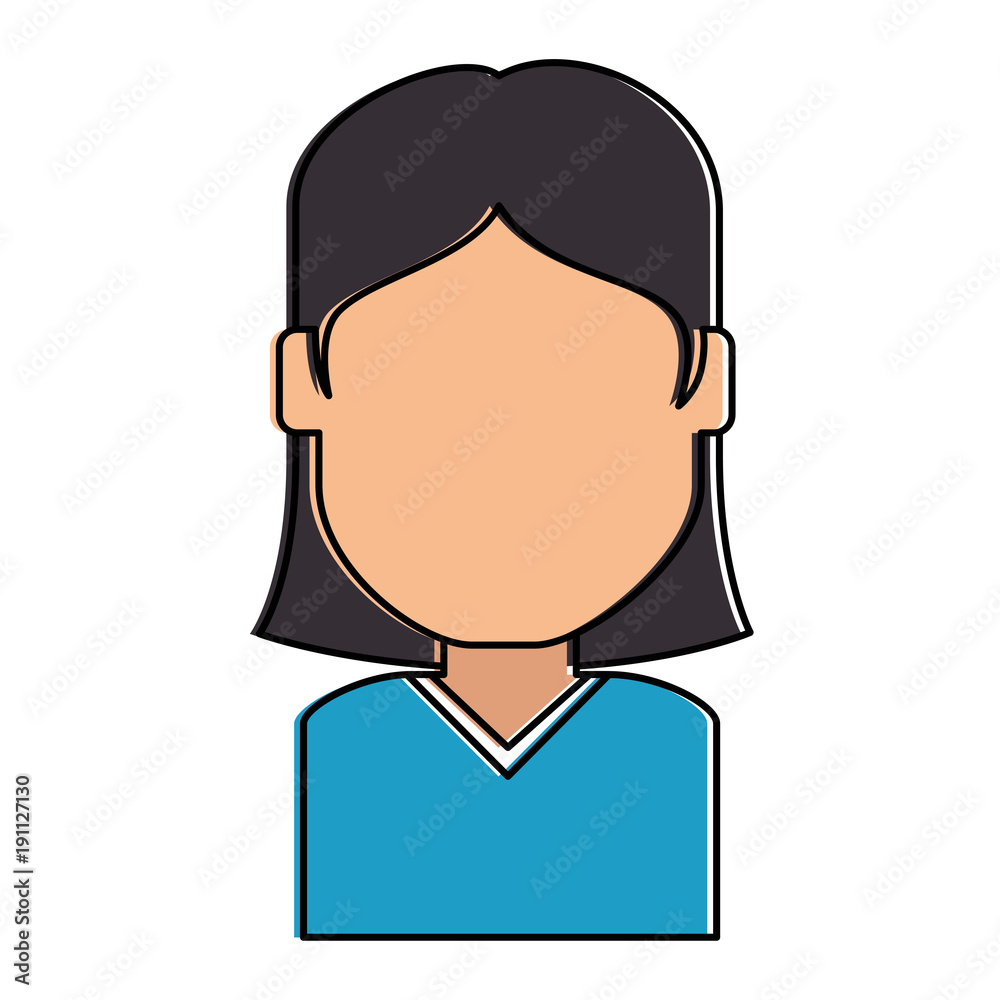 beautiful and young woman character vector illustration design beautiful and young woman character vector illustration design