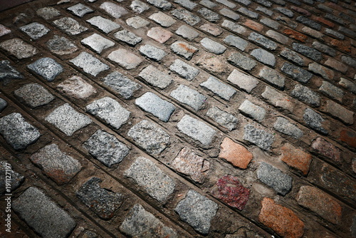 old street with cobblestones