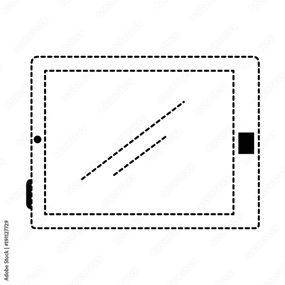 Fototapeta premium tablet device isolated icon vector illustration design
