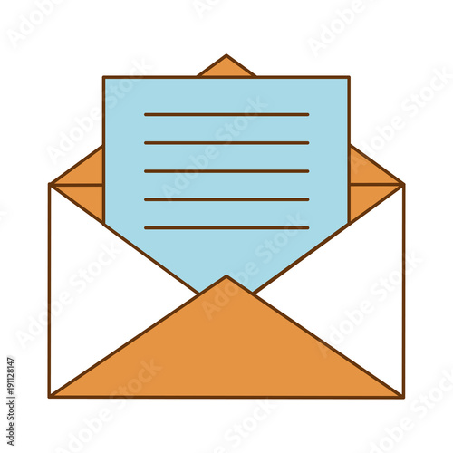 envelope mail isolated icon vector illustration design