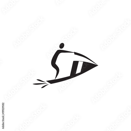 man on jet ski icon. Elements of sportsman icon. Premium quality graphic design icon. Signs and symbols collection icon for websites, web design, mobile app