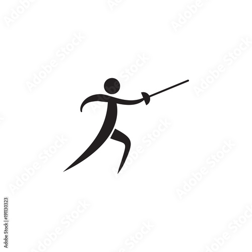 fencing icon. Elements of sportsman icon. Premium quality graphic design icon. Signs and symbols collection icon for websites, web design, mobile app